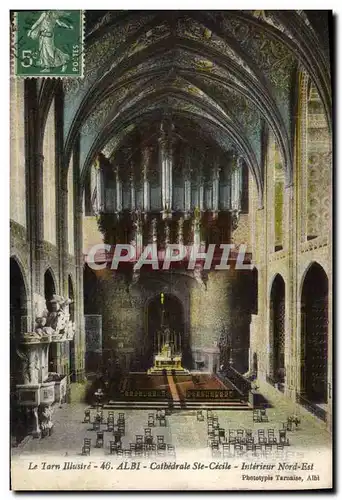 Cartes postales Orgue Albi Cathedrale Ste Cecilde I%nterieur Nord Est