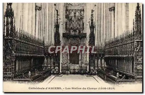 Cartes postales Orgue Cathedrale d&#39Amiens Les stalles du choeur