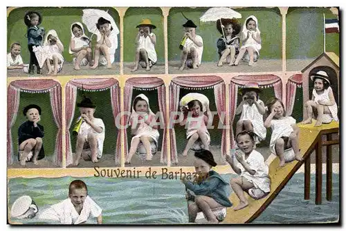 Cartes postales Fantaisie Enfants Enfant Bebe Souvenir de Barbazan