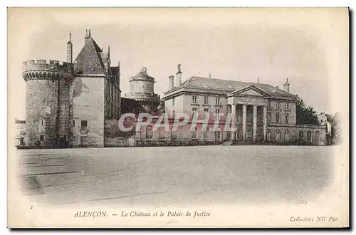 Cartes postales Palais de justice Alencon Le chateau