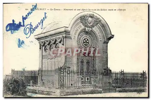 Cartes postales Militaria Guerre de 1870 Le Bourget Le caveau Monument