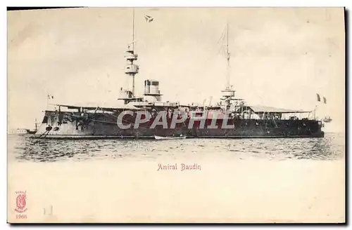 Cartes postales Bateau de Guerre Amiral Baudin