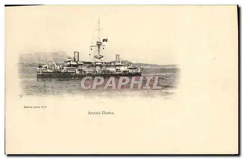 Cartes postales Bateau de Guerre Andre Doria