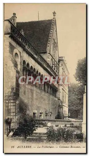 Cartes postales Prefecture Auxerre Colonnes romanes