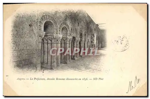 Cartes postales Prefecture Arcades romanes decouvertes en 1836 Angers