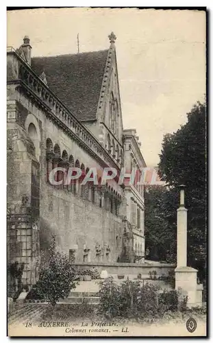 Cartes postales Prefecture Auxerre Colonnes romanes