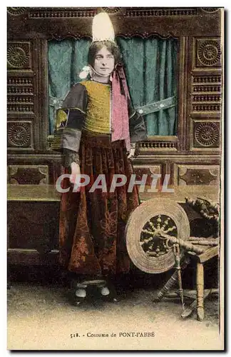 Cartes postales Folklore Costume de Pont L&#39Abbe