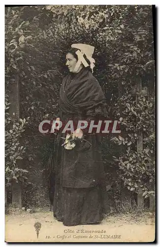 Cartes postales Folklore Coiffe et costume de St Lunaire