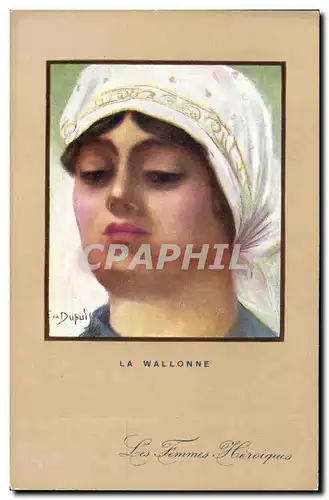 Cartes postales Fantaisie Illustrateur Dupuis La Wallonne