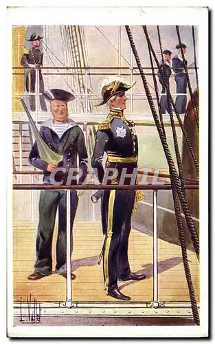 Cartes postales Fantaisie Illustrateur Vallet Bruat Marine Militaria