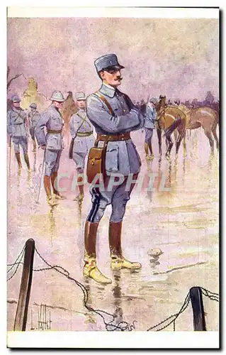 Ansichtskarte AK Fantaisie Illustrateur Vallet Micheler Militaria