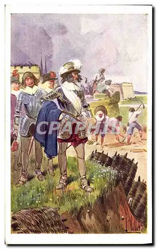 Cartes postales Fantaisie Illustrateur Vallet Fabert Militaria