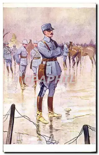 Cartes postales Fantaisie Illustrateur Vallet Micheler Militaria