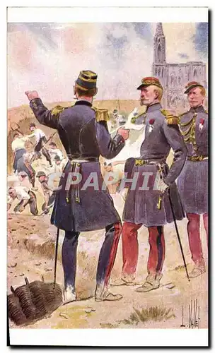 Cartes postales Fantaisie Illustrateur Vallet Uhrich Militaria