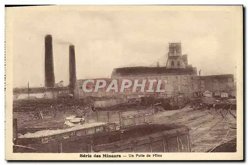 Cartes postales Mine Mines Mineurs Un puits de mine