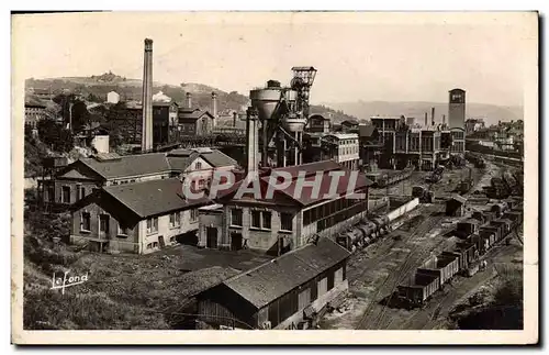 Ansichtskarte AK Mine Mines Saint Etienne Un quartier de puits de mines de charbon