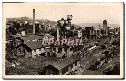 Cartes postales Mine Mines Saint Etienne Un quartier de puits de mines de charbon