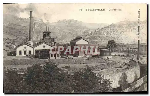 Ansichtskarte AK Mine Mines Decazeville Le plateau