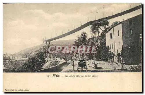 Cartes postales Mine Mines Alais Les mines Chemin de fer aerien