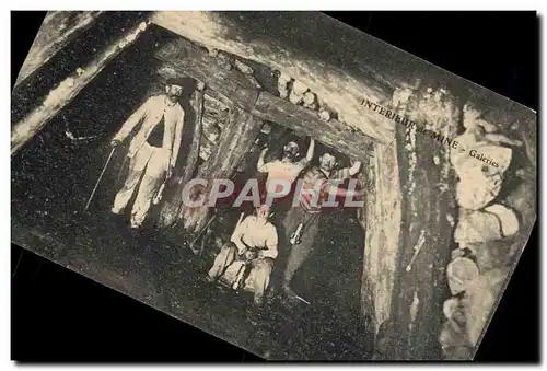 Cartes postales Mine Mines Interieur de mine Galeries