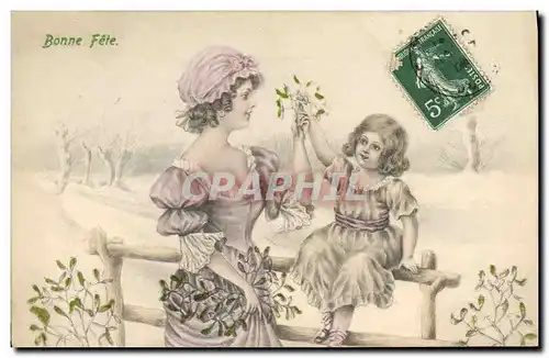 Cartes postales Fantaisie Femme Enfant