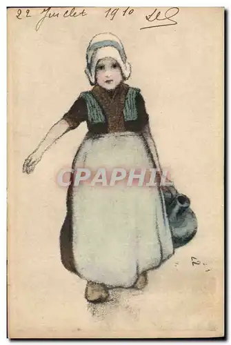 Cartes postales Fantaisie Enfant Folklore