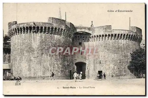 Cartes postales Chateau Saint Malo La grand porte