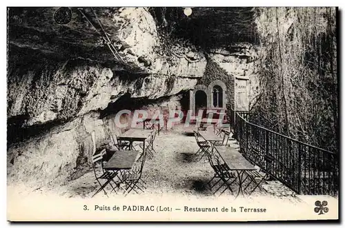 Ansichtskarte AK Grotte Grottes Puits de Padirac Restaurant de la terrasse