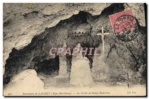 Ansichtskarte AK Grotte Grottes Sanctuaire de Laghet La grotte de Sainte Madeleine