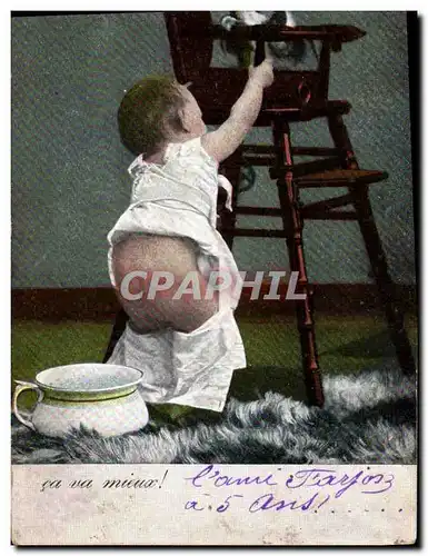 Cartes postales Fantaisie Enfant Pot