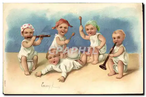 Cartes postales Fantaisie Enfant Pot