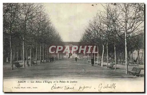 Cartes postales Auch Les allees d&#39Etigny et le Palais de Justice