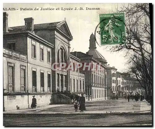 Cartes postales Alais Palais de Justice et Lycee JB Dumas
