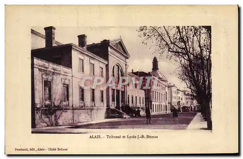 Cartes postales Alais Tribunal et Lycee JB Dumas Palais de Justice