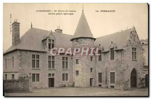 Ansichtskarte AK Palais de Justice Avranches Ancien palais episcopal