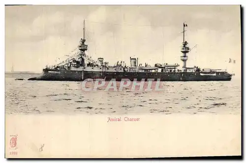 Cartes postales Bateau de Guerre Amiral Charner