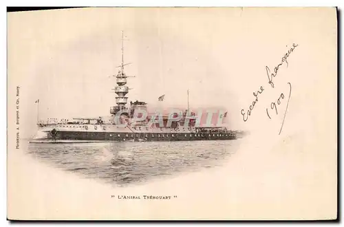 Cartes postales Bateau de Guerre Amiral Trehouart