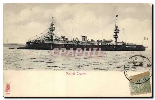 Cartes postales Bateau de Guerre Amiral Charner