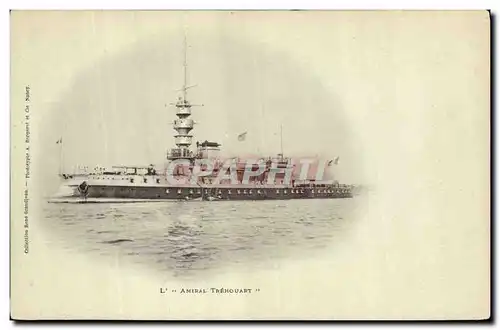 Cartes postales Bateau de Guerre Amiral Trehouart