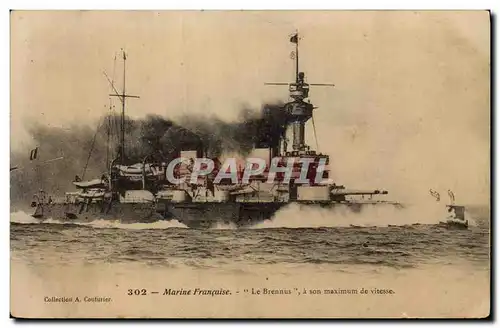 Ansichtskarte AK Bateau de Guerre Le Brennus