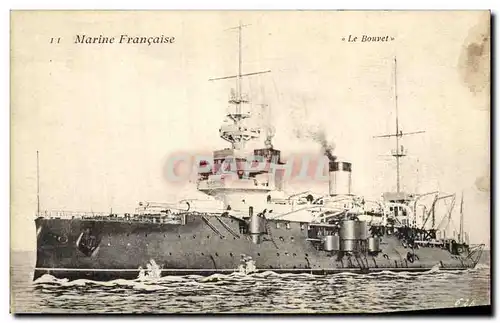 Ansichtskarte AK Bateau de Guerre Le Bouvet