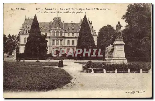 Cartes postales Prefecture et le Monument Sommeiller Annecy