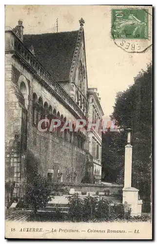 Cartes postales Prefecture Auxerre Colonnes Romanes