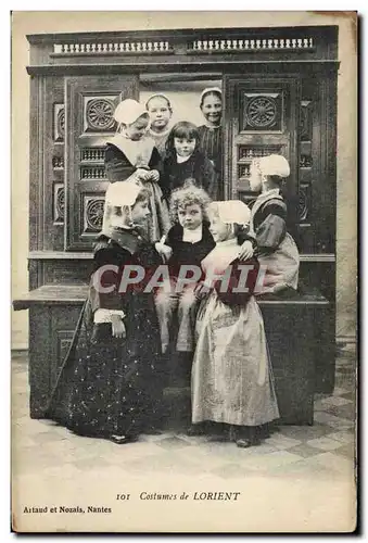 Ansichtskarte AK Folklore Costumes de Lorient