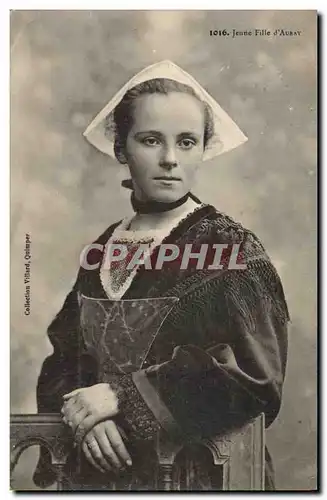 Cartes postales Folklore Jeune Fille d&#39Auray