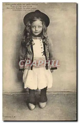 Cartes postales Folklore Enfant Bretagne