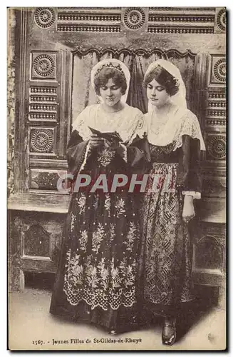 Cartes postales Folklore Jeunes filles de St Gildas de Rhuys