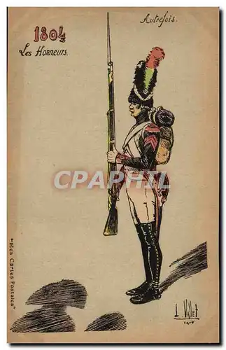 Cartes postales Militaria 1804 Les honneurs Autrefois