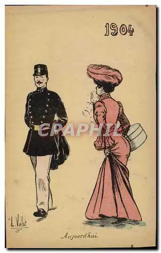 Cartes postales Militaria 1904 Aujourd&#39hui