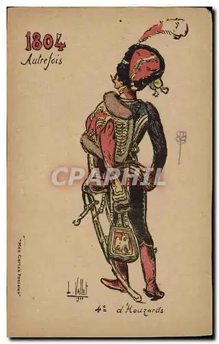 Ansichtskarte AK Militaria 1804 4eme Hussards Autrefois